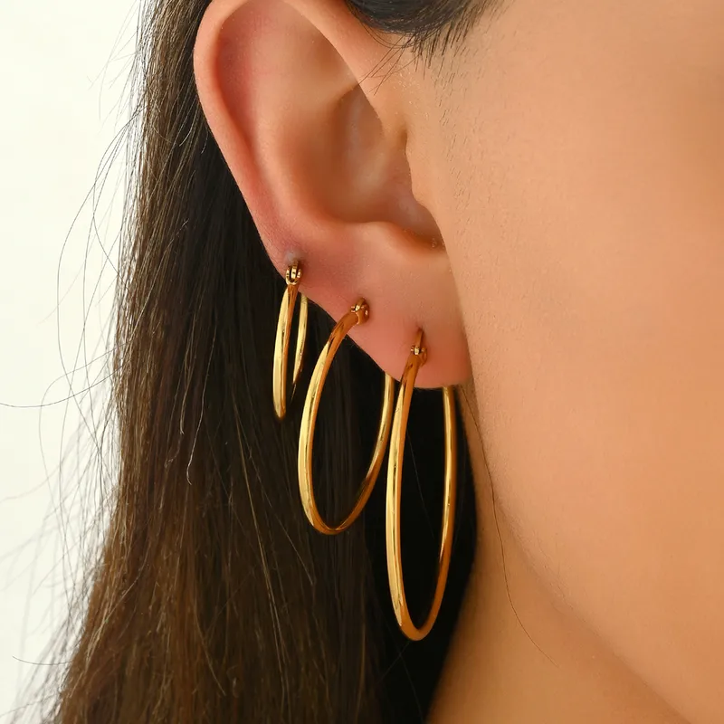 Gold Hoop Earrings