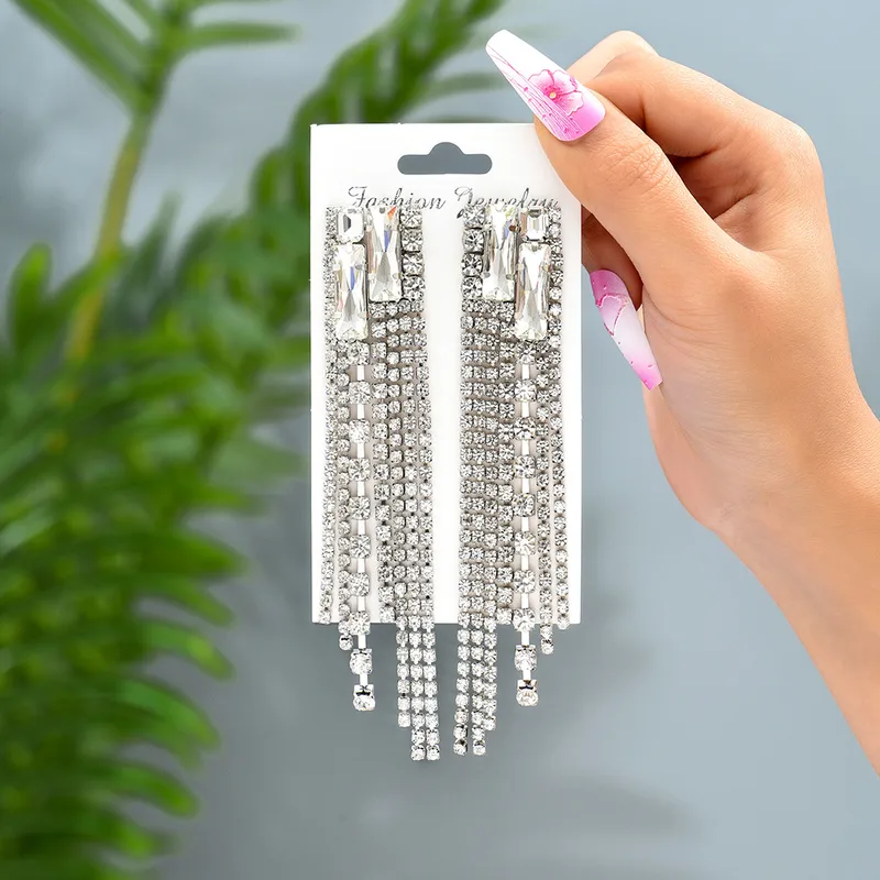Elegant Glam Shiny Tassel Earring