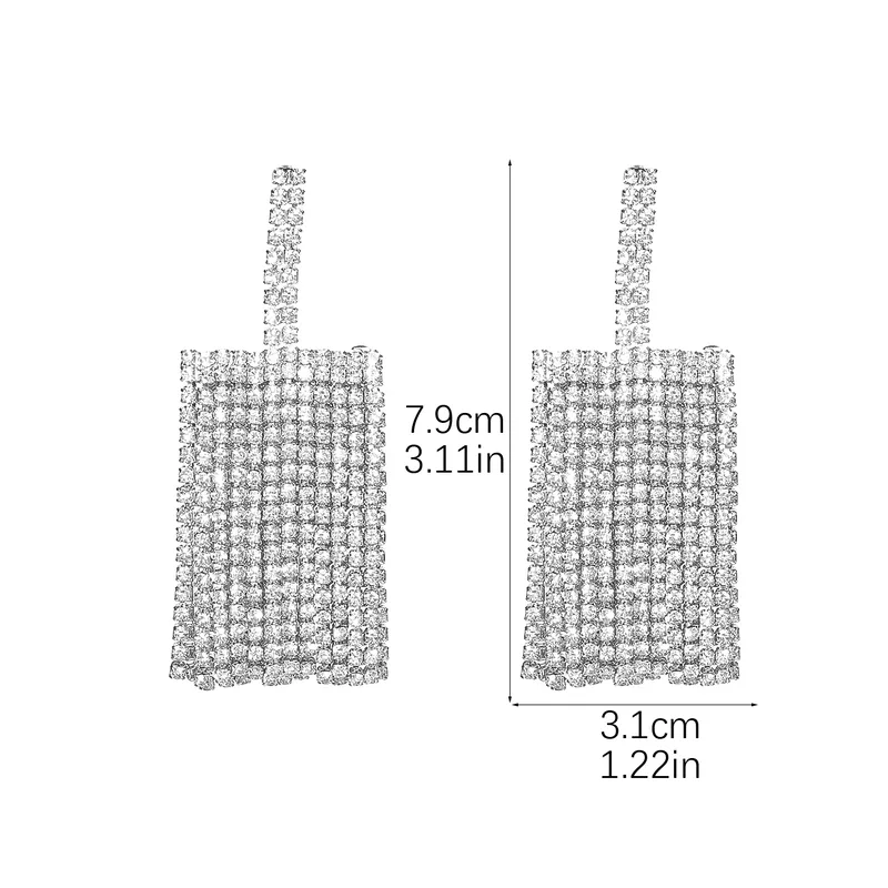 Glam Shiny Drop Earring