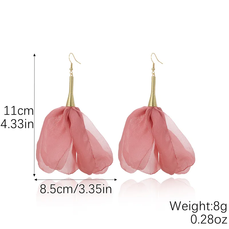 Flower Style Tassel Earring