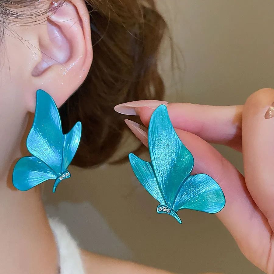 Exquisite Blue Butterfly Earring