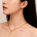 Minimalist Plated Cross Shape Set