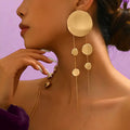 Long Round Tassel Earring