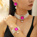 Oval Shaped Crystal Set