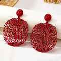 Exaggerated Hollow Leaf Earring