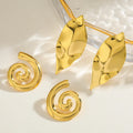 Leaf Spiral Water Earring