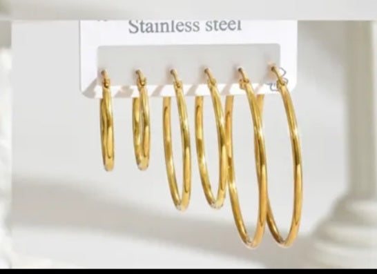 Gold Hoop Earrings
