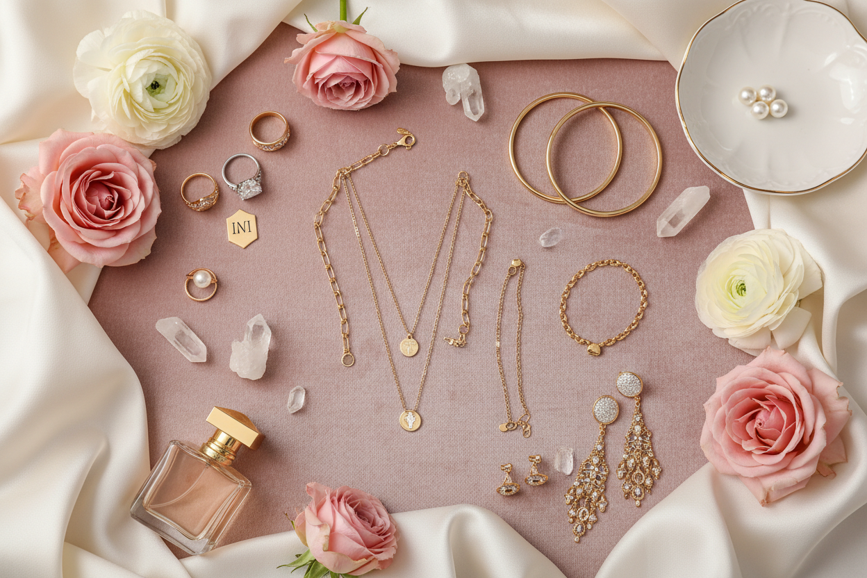 Jewelry Flat Lay